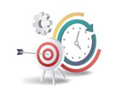 Analysis of Timeframes for Target Business Development vector