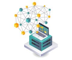 Analyzing the growth of business networks vector