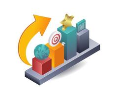 Balancing Business Development and Optimization Management vector