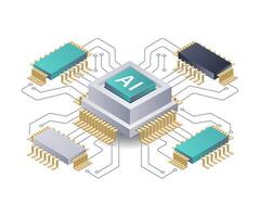Artificial intelligence data network technology system vector