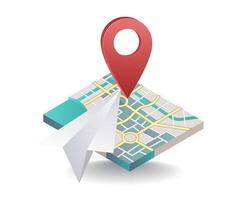 Location navigation Information on Maps vector