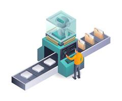 Artificial Intelligence Robot Programmer vector