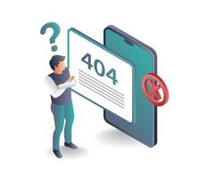 Handling 404 Errors Best Practices and Solutions vector