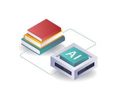Enhancing Education with Artificial Intelligence Technology vector
