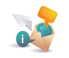 The Evolution of Transactional Email Worldwide vector