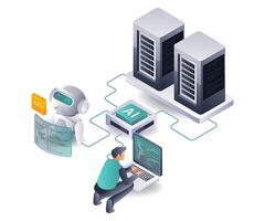 Collaborative technology for developing server data growth vector