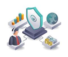 Security Considerations in Business Investment Development vector