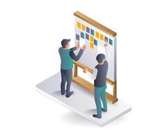 Scrum Board Setup for Business Planning and Execution vector