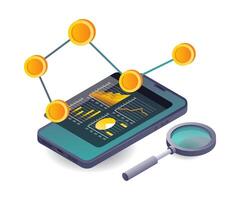 Smartphone Data Analysis for Online Business Development vector