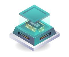 Innovations in Artificial Intelligence Chip Systems vector