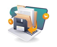 Optimizing Data Handling in Server Technology Environments vector