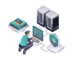 Developing Advanced Information Technology vector