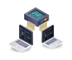Developing Artificial Intelligence Innovations vector
