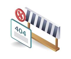 Understanding and Resolving the 404 Error Code vector