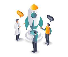 Strategies for Successful Product Launch by Teams vector