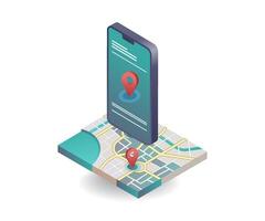 Update on Smartphone Map Applications vector