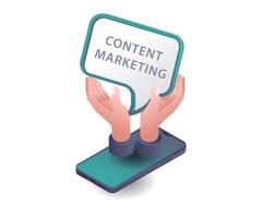 Effective Mobile Content Strategies for Digital Marketing vector
