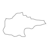 Me Zochi District map, administrative division of Sao Tome and Principe. illustration. vector