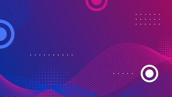 Modern abstract background. Geometric background. Gradient background. Lines and circles element. Blue and pink gradient background vector
