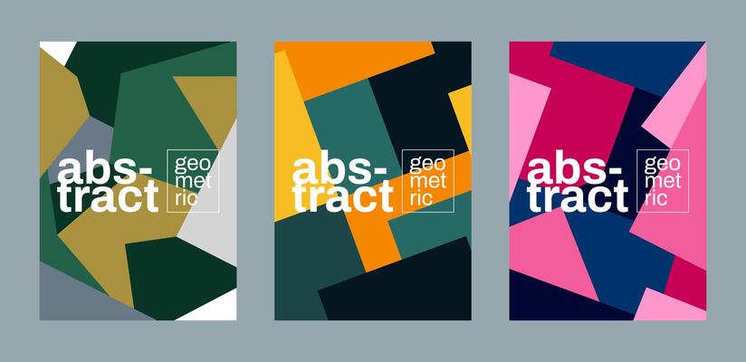 Set of banners, cards, flyer, posters, template for your social media and business promotion. Geometric and shapes design background