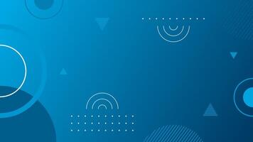 Abstract blue background with circles, Modern geometric background. Blue background. Gradient background with geometric elements vector