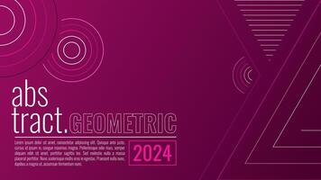 Elegant abstract geometric background with gradient color. Geometric design background. Pink purple gradient background vector