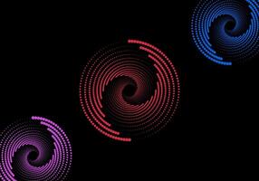 Spectrum effect with gradient background vector