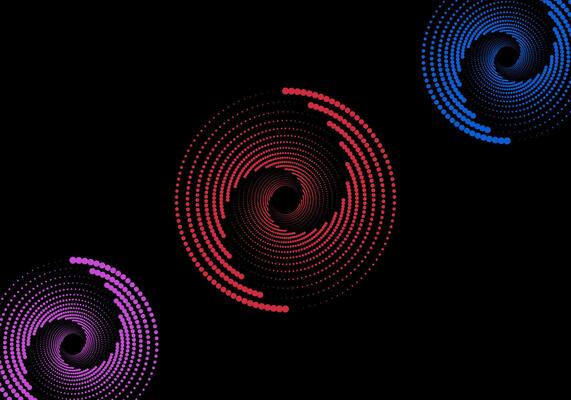 Spectrum effect with gradient background