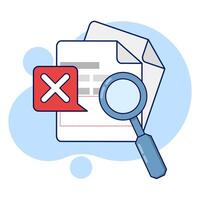 concept Search no results. the search yielded no results. File management administration, data archiving, modern graphic elements for landing page, blank state ui, infographics, icons. vector