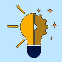 concept of sharing ideas, generating ideas, problem solving, networking, Sharing ideas or knowledge, transferring information, Solutions or reasons to solve business problems, finding answers. vector