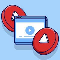 multimedia player concept, Playback icon symbol design template, red round play button, player template. starts audio playback. Play Design Templates online. web. illustration. vector