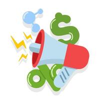 concept of earning commission for affiliate marketing. share, refer friends affiliate partnerships and earn money. marketing strategy. simple modern graphic elements for ui, infographics, icons. vector