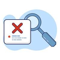 concept Search no results. the search yielded no results. File management administration, data archiving, modern graphic elements for landing page, blank state ui, infographics, icons. vector