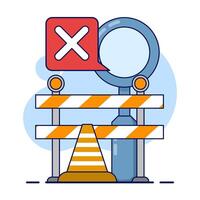 concept Search no results. the search yielded no results. File management administration, data archiving, modern graphic elements for landing page, blank state ui, infographics, icons. vector