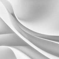 Elegant white curves enveloped in a tranquil embrace photo
