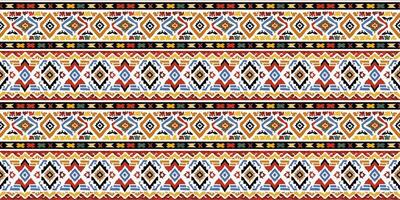Aztec colorful seamless pattern vector