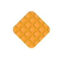Flat design Belgian waffle icon. vector
