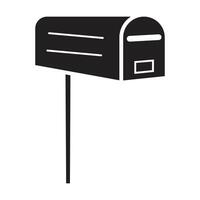 Post office box icon on white background vector
