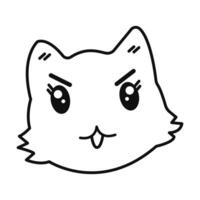 Cat icon on white background vector