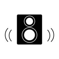 Speaker icon on white background vector