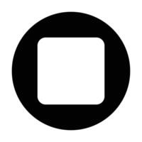 Stop Button icon on white background vector