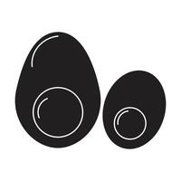 egg icon on white background vector