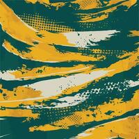 Abstract geometric yellow colorful paint grunge brush texture With halftone pattern for print, fabric, wallpapers, and clothes. vector