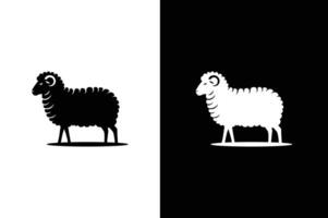 Sheep icon illustration. Abstract and minimal icon of sheep . vector
