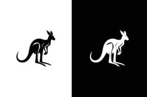 Kangaroo silhouette. Kangaroo, animal icon. filled flat sign for web design. vector