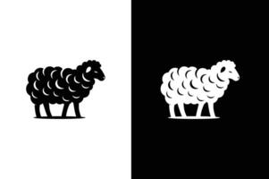Sheep icon illustration. Abstract and minimal icon of sheep design. vector