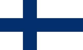 Finland flag design vector