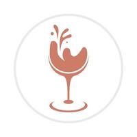 Wine applicable trendy icon attractive abstract illustration artwork colorful design vector