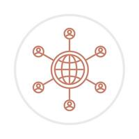 Social network applicable trendy icon attractive abstract illustration artwork colorful design vector