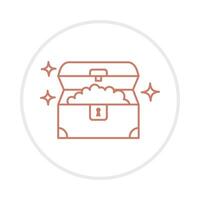 Treasure applicable trendy icon attractive abstract illustration artwork colorful design vector
